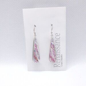 CLOSET SALE!!    New Multicolored Dichroic Glass Earrings